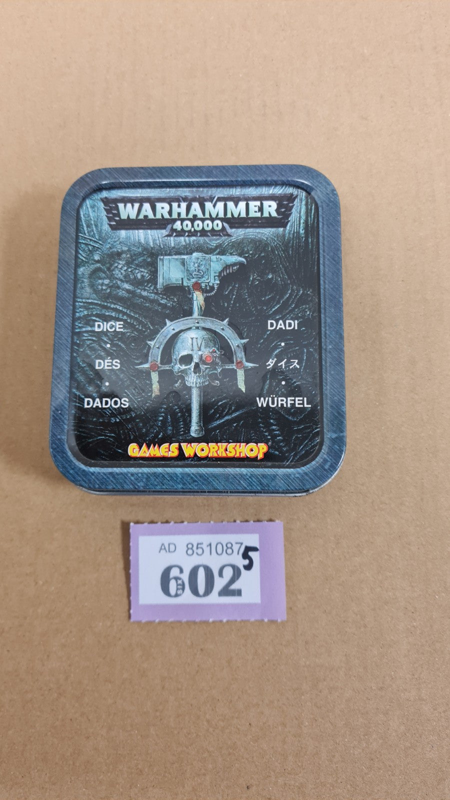 Warhammer 40k 2004 Dice Set With Tin Oop