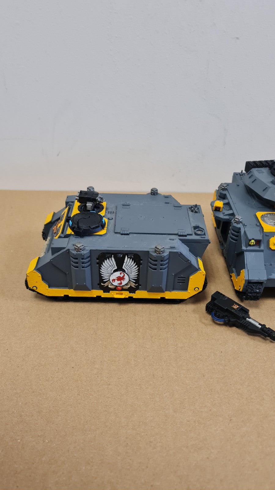 Warhammer 40k Space Marine Predator Tank + 2 Rhinos With Forgeworld Red Scorpion