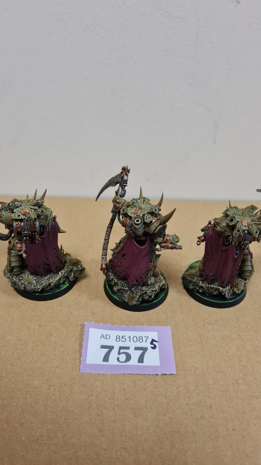 Warhammer 40k Deathguard Deathshroud Terminators Well Painted