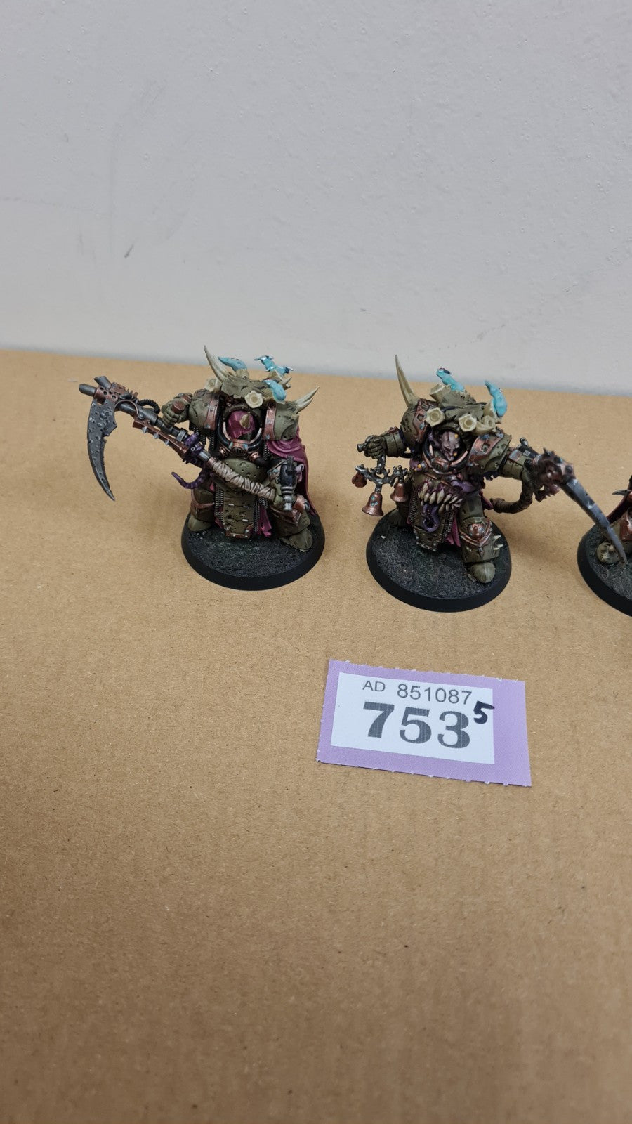 Warhammer 40k Deathguard Deathshroud Terminators Well Painted