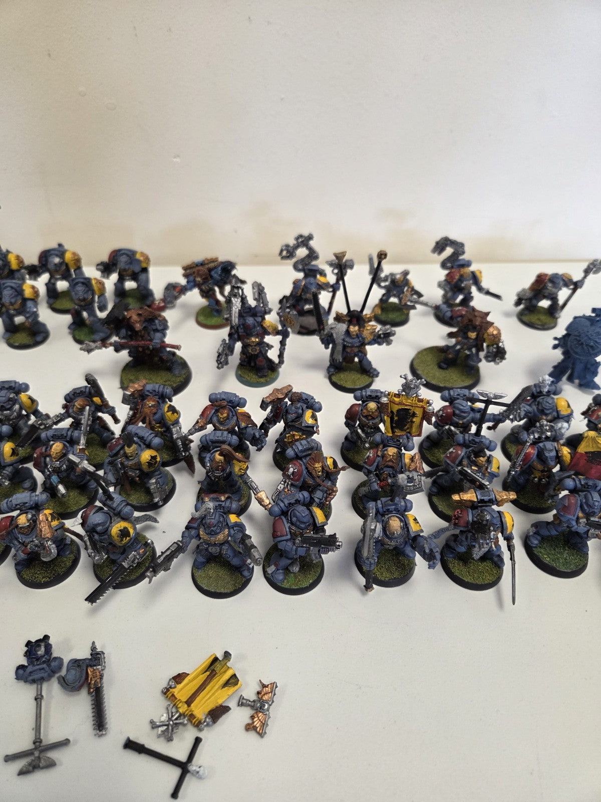 Warhammer 40k Space Marine Space Wolf Army  Lots Of Metals