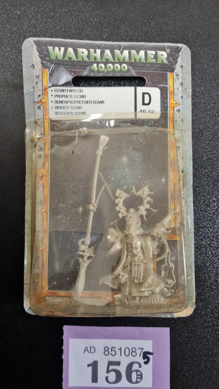 Warhammer 40k Eldar Farseer In Blister Metal