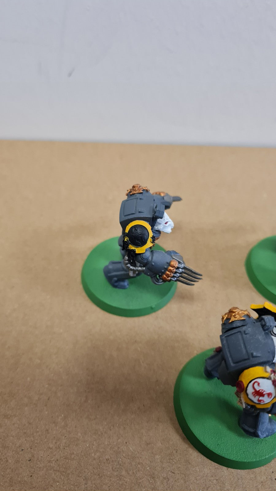 Warhammer 40k Space Marine Terminators With Red Scorpion Shoulder Pads