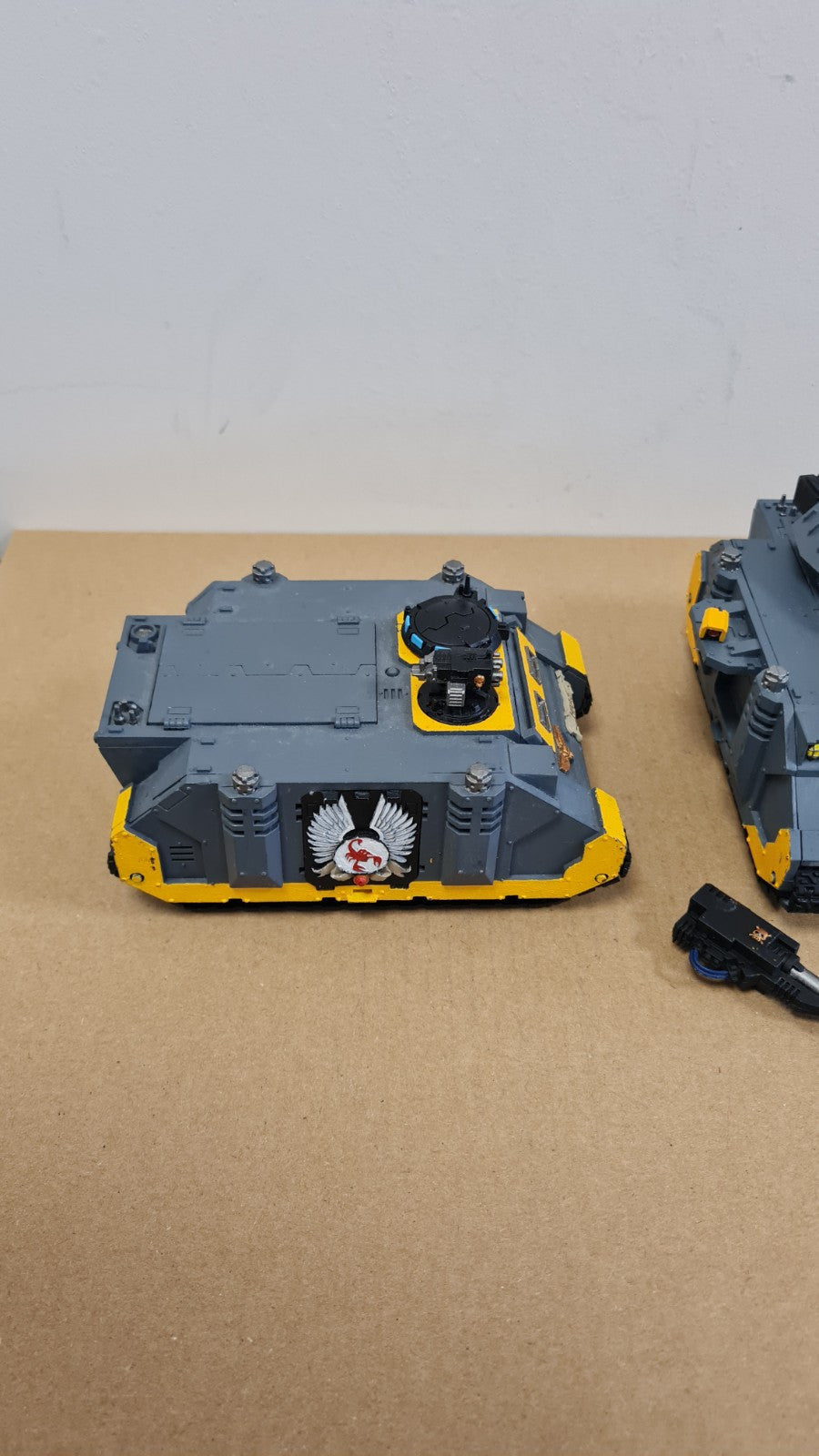 Warhammer 40k Space Marine Predator Tank + 2 Rhinos With Forgeworld Red Scorpion