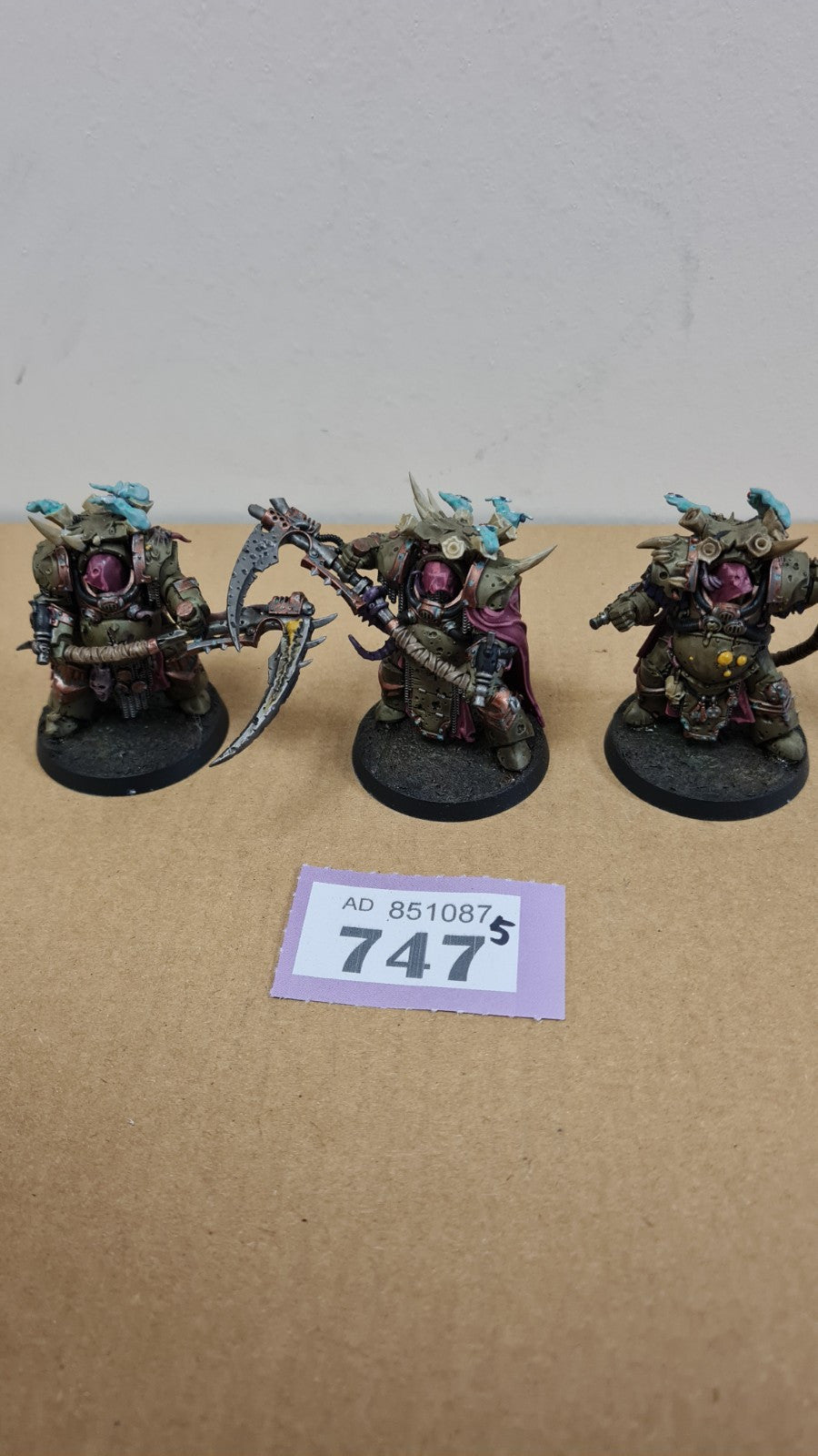 Warhammer 40k Deathguard Deathshroud Terminators Well Painted