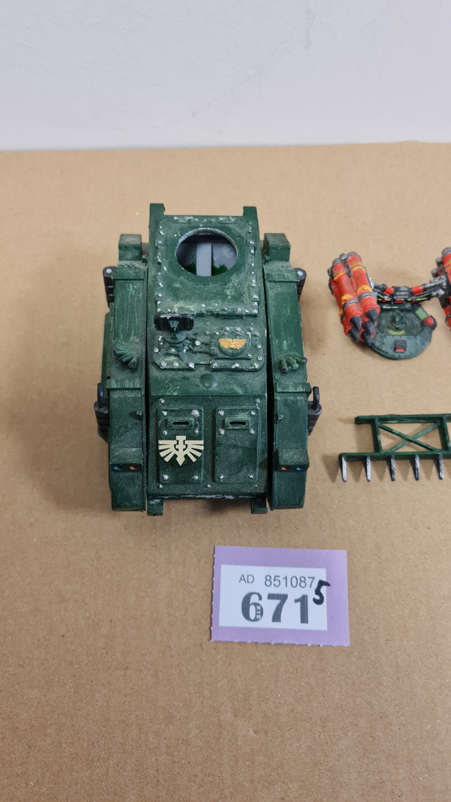 Warhammer 40k Space Marine Whirlwind Tank Metal