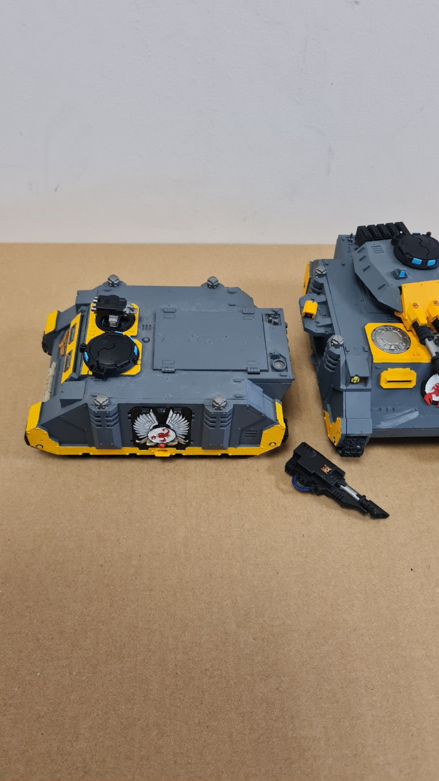 Warhammer 40k Space Marine Predator Tank + 2 Rhinos With Forgeworld Red Scorpion