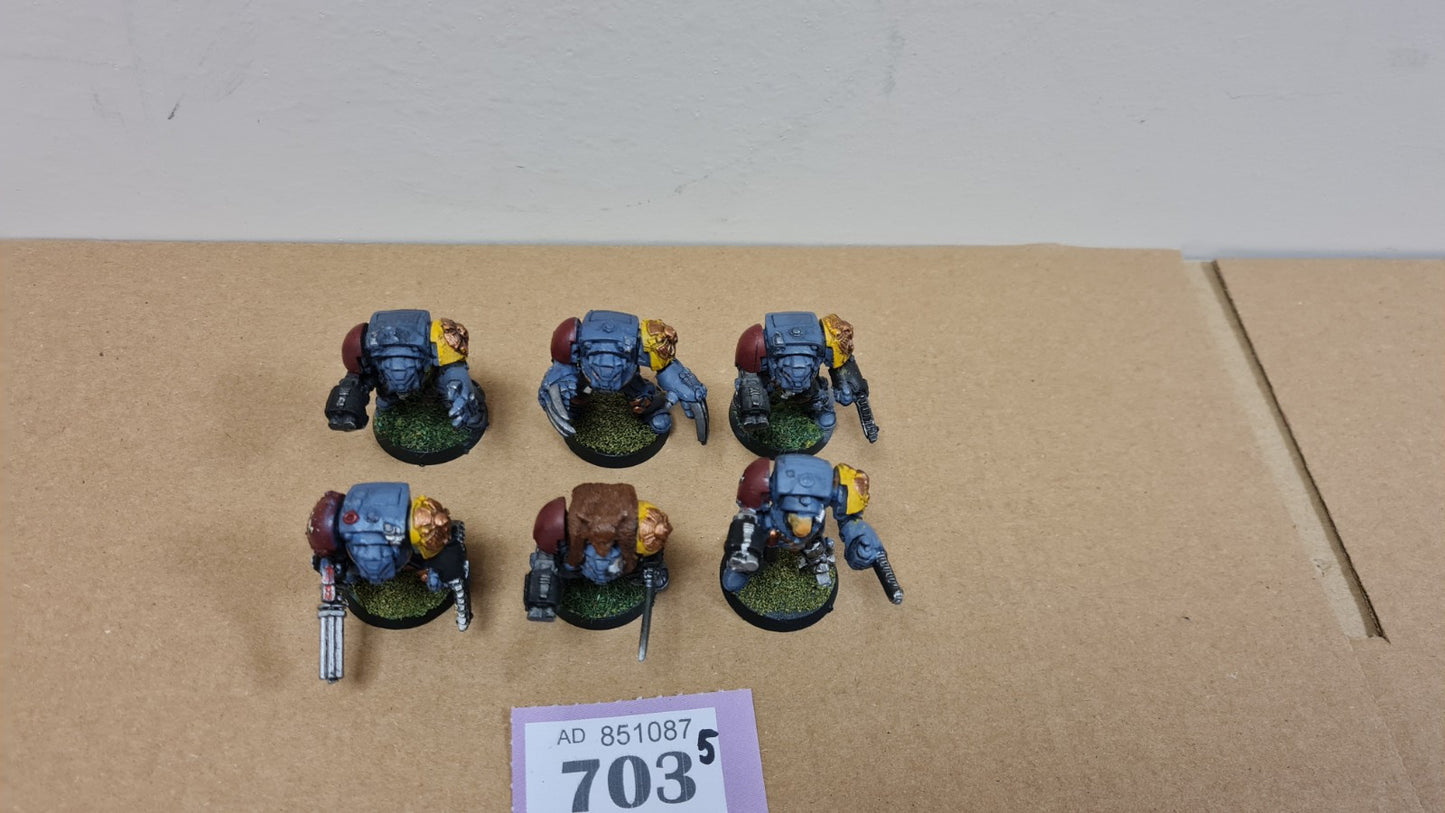 Warhammer 40k Space Marine Space Wolf Terminators X 6