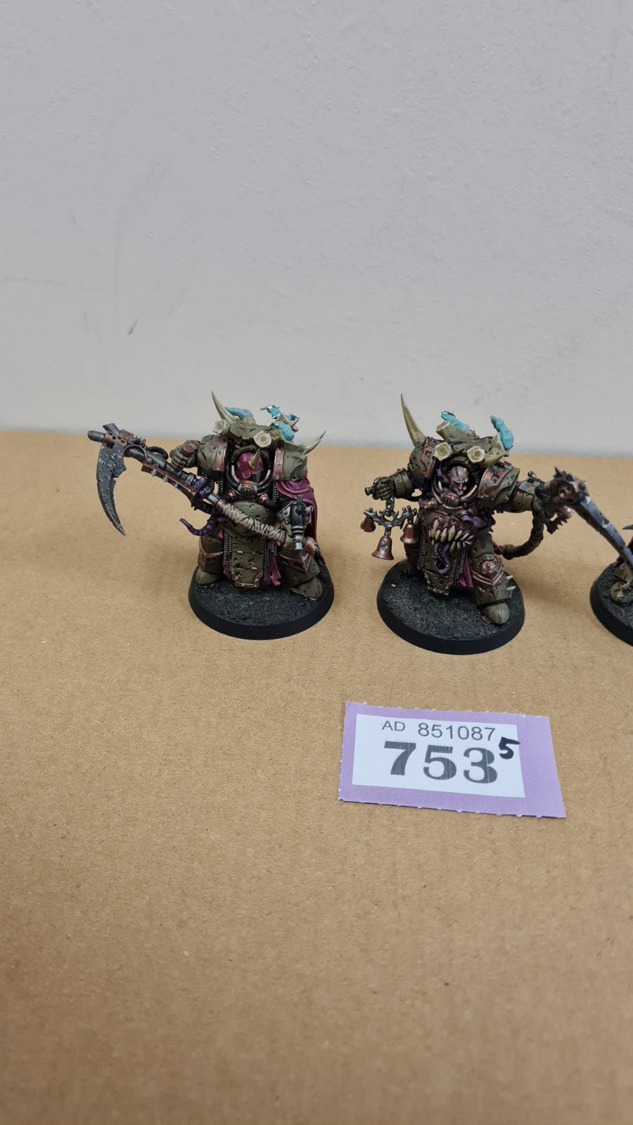 Warhammer 40k Deathguard Deathshroud Terminators Well Painted