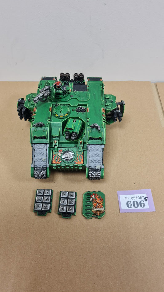 Warhammer 40k Space Marine Land Raider With Salamander Forgeworld Doors