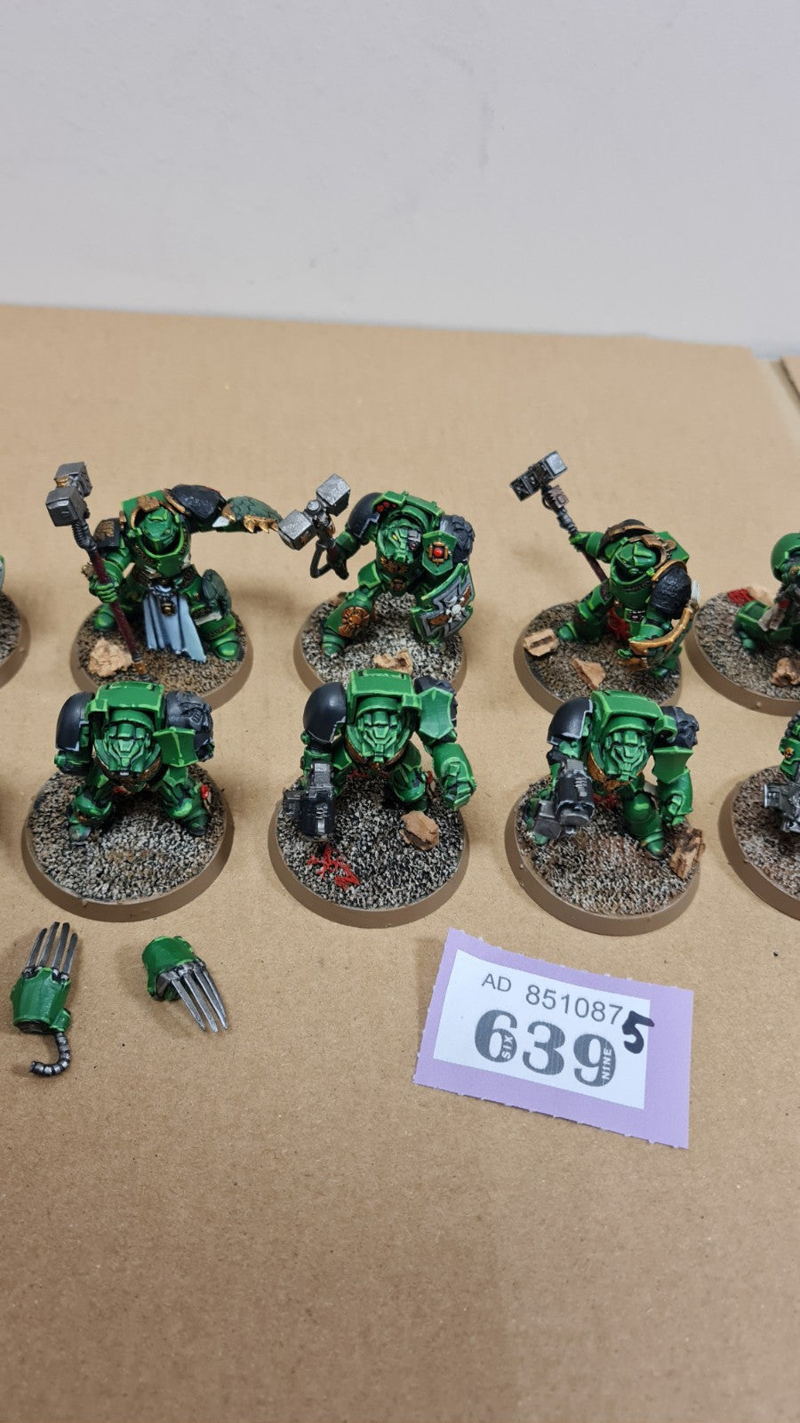 Warhammer 40k Space Marine Terminators X 9 Painted