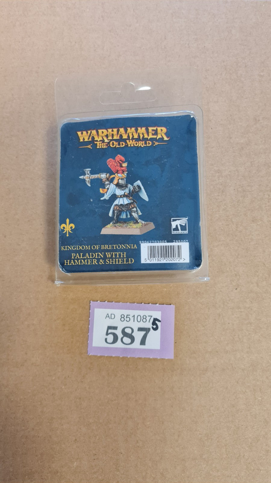 Warhammer The Old World Bretonnian Paladin With Hammer And Shield New