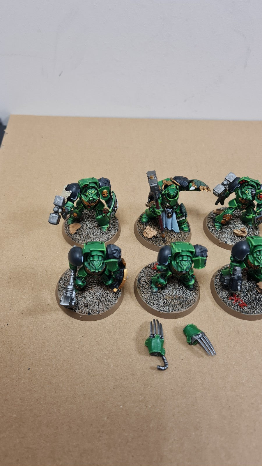 Warhammer 40k Space Marine Terminators X 9 Painted