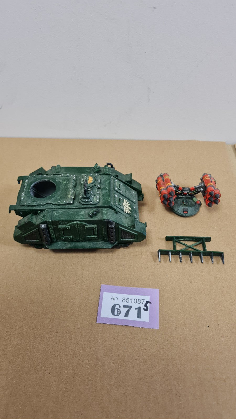 Warhammer 40k Space Marine Whirlwind Tank Metal