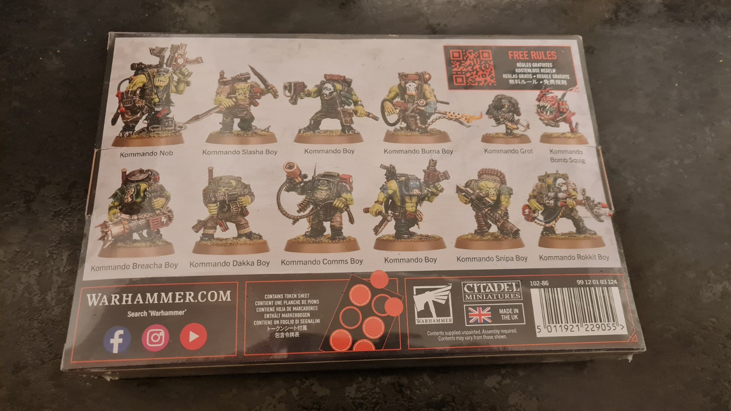 Warhammer 40k Ork Kill Team Kommandos Sealed