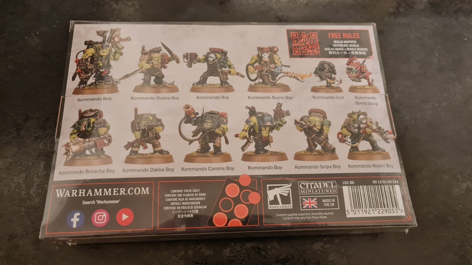 Warhammer 40k Ork Kill Team Kommandos Sealed