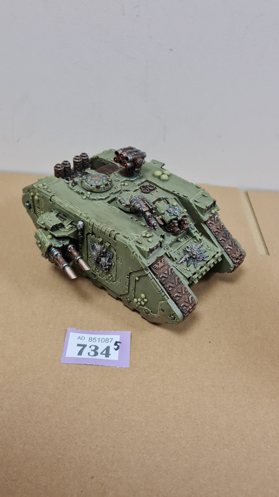 Warhammer 40k Death Guard Land Raider With Forgeworld Doors Well Painted