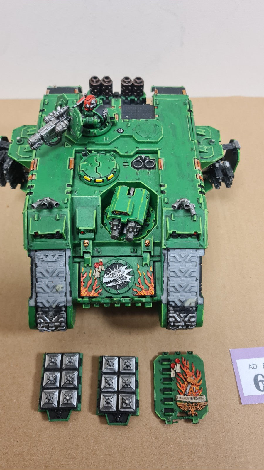 Warhammer 40k Space Marine Land Raider With Salamander Forgeworld Doors