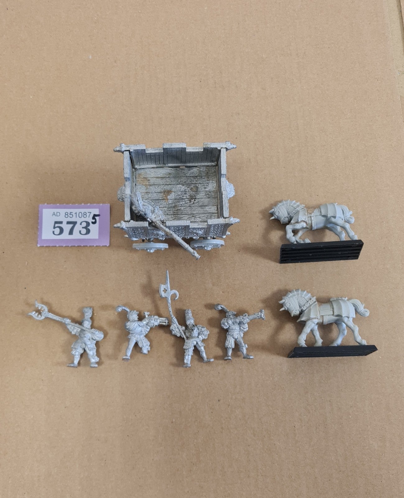 Warhammer Fantasy Empire War Wagon Metal Missing Incomplete