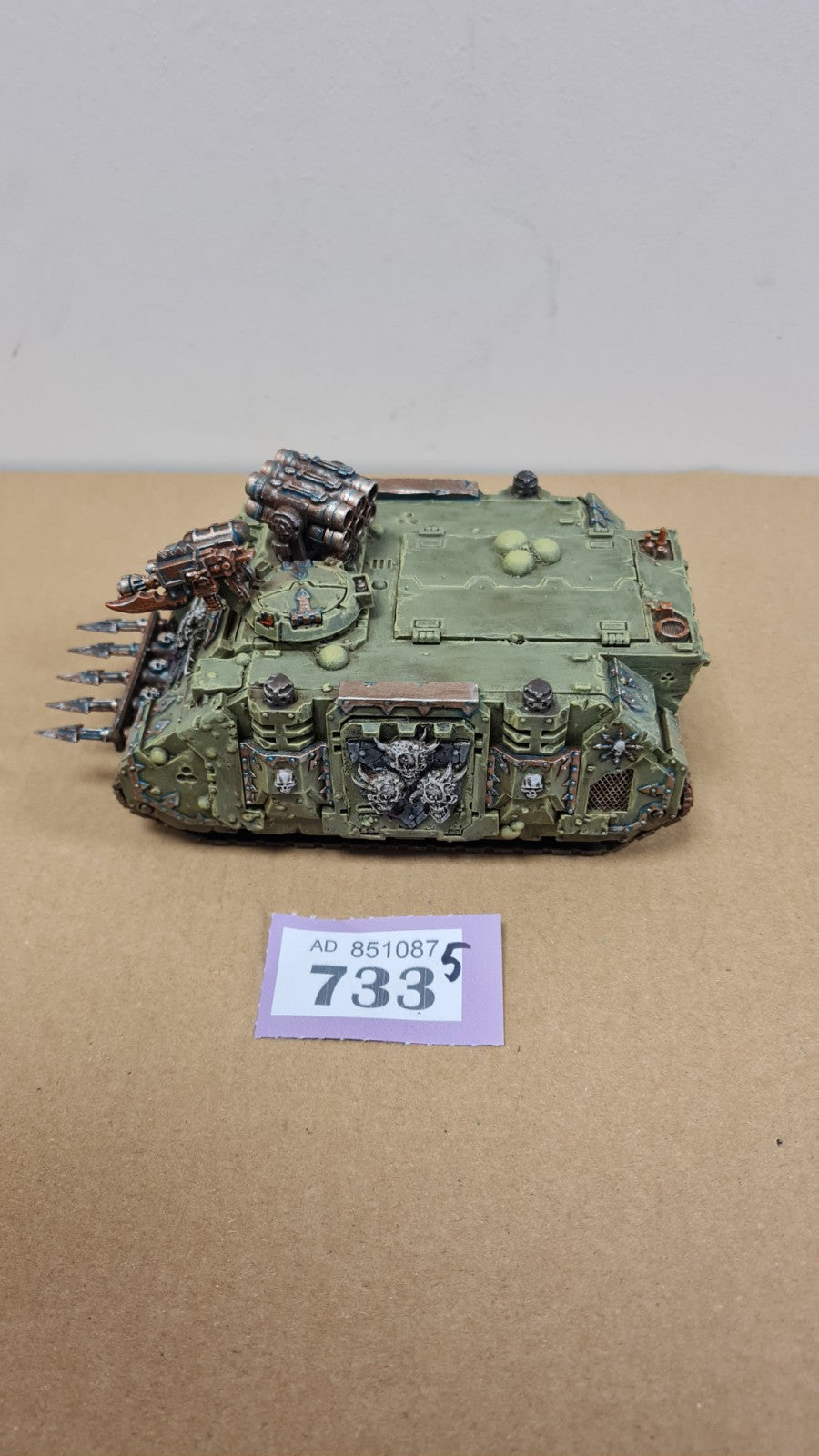 Warhammer 40k Death Guard Rhino With Forgeworld Doors Well Painted