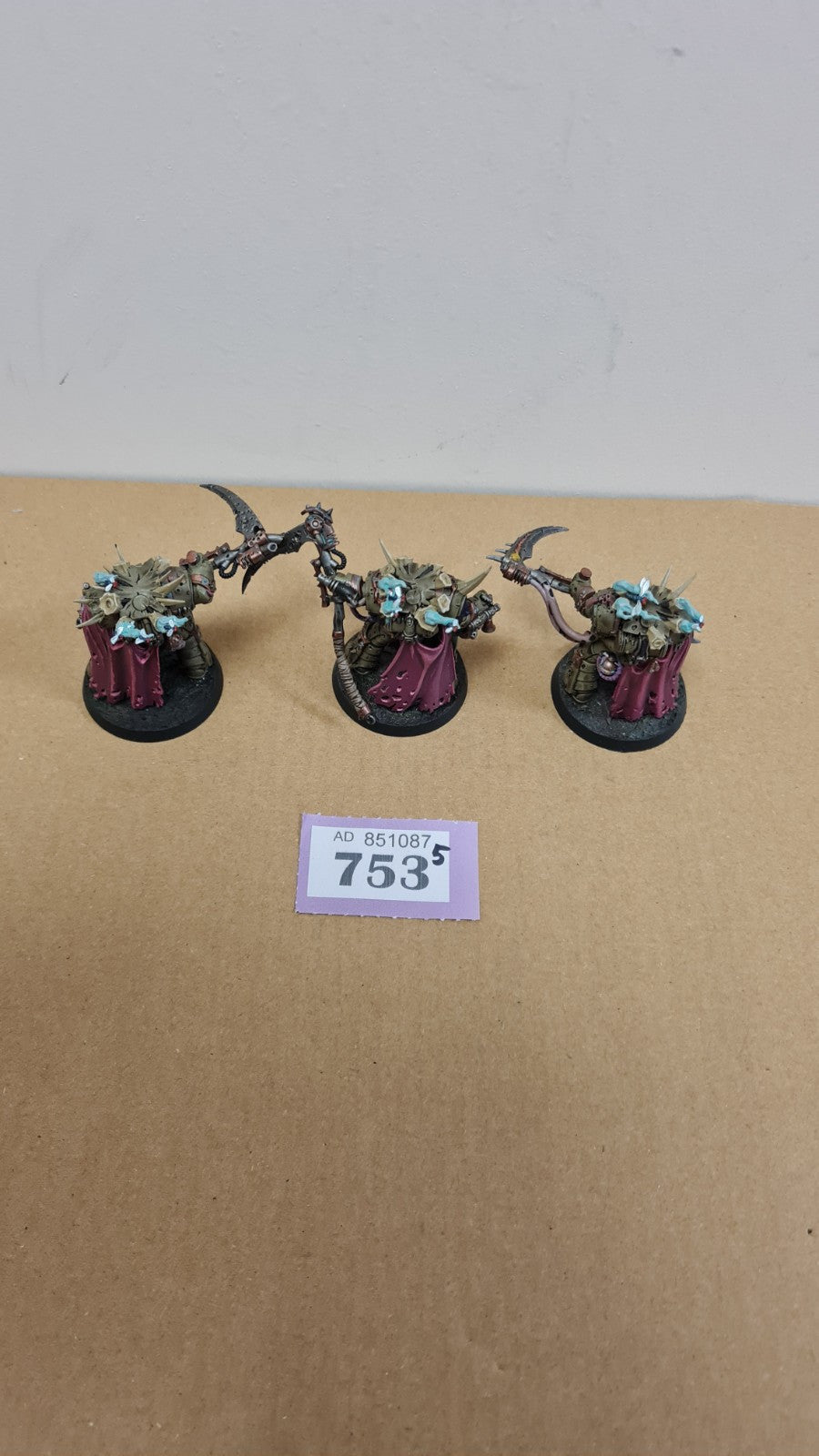 Warhammer 40k Deathguard Deathshroud Terminators Well Painted