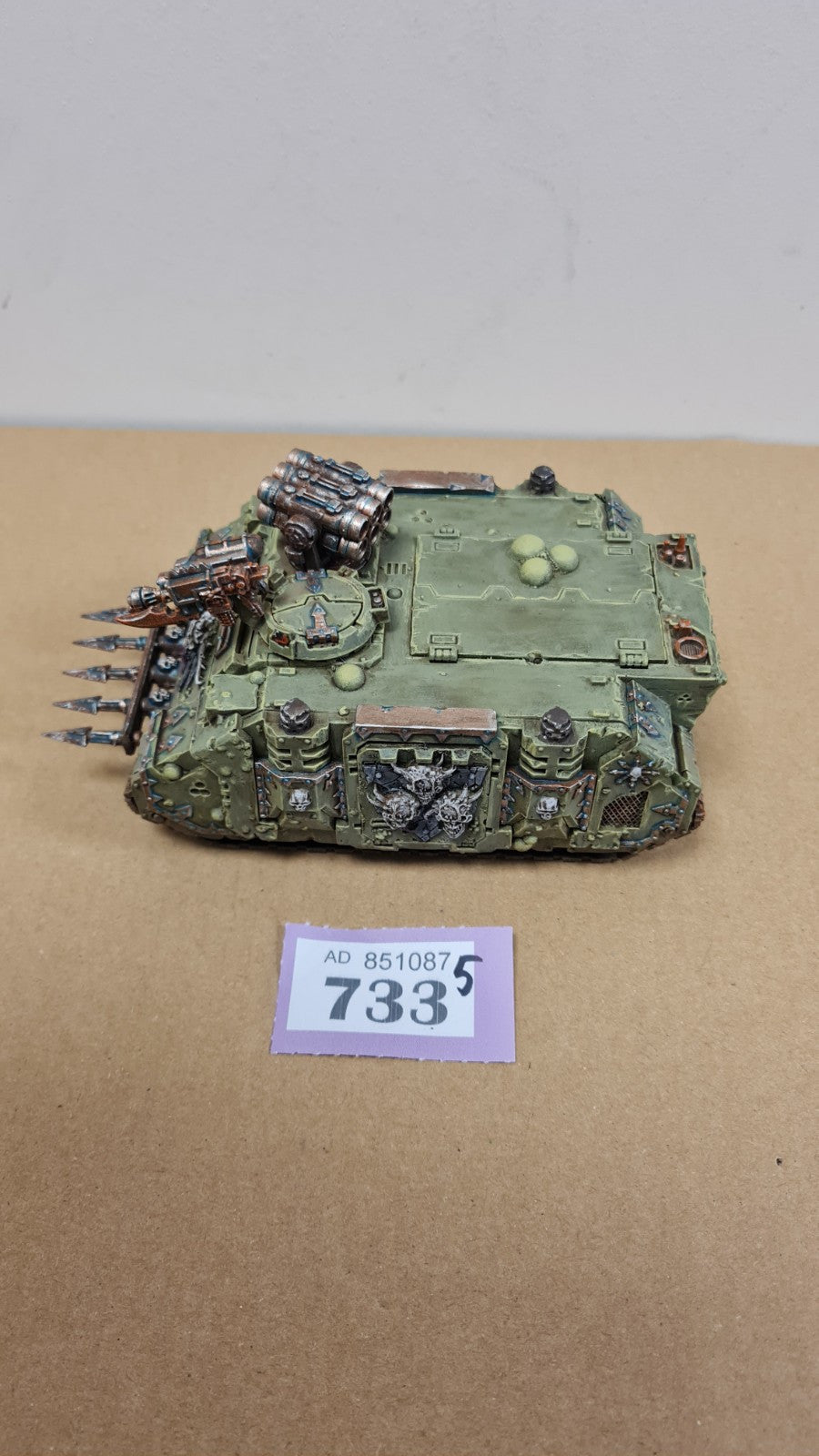 Warhammer 40k Death Guard Rhino With Forgeworld Doors Well Painted