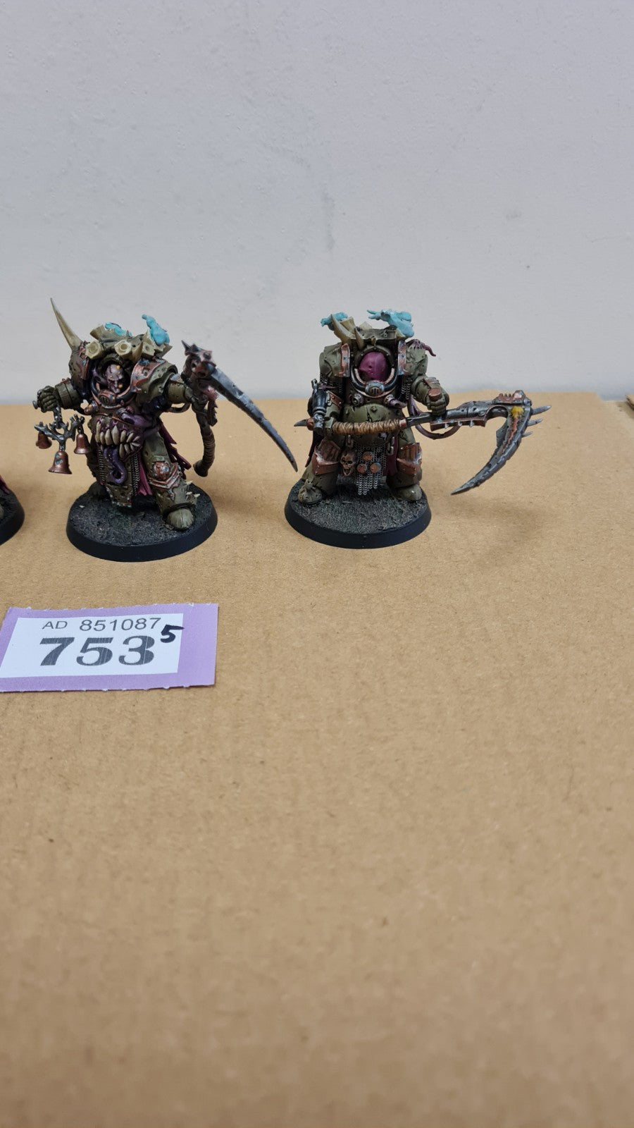 Warhammer 40k Deathguard Deathshroud Terminators Well Painted