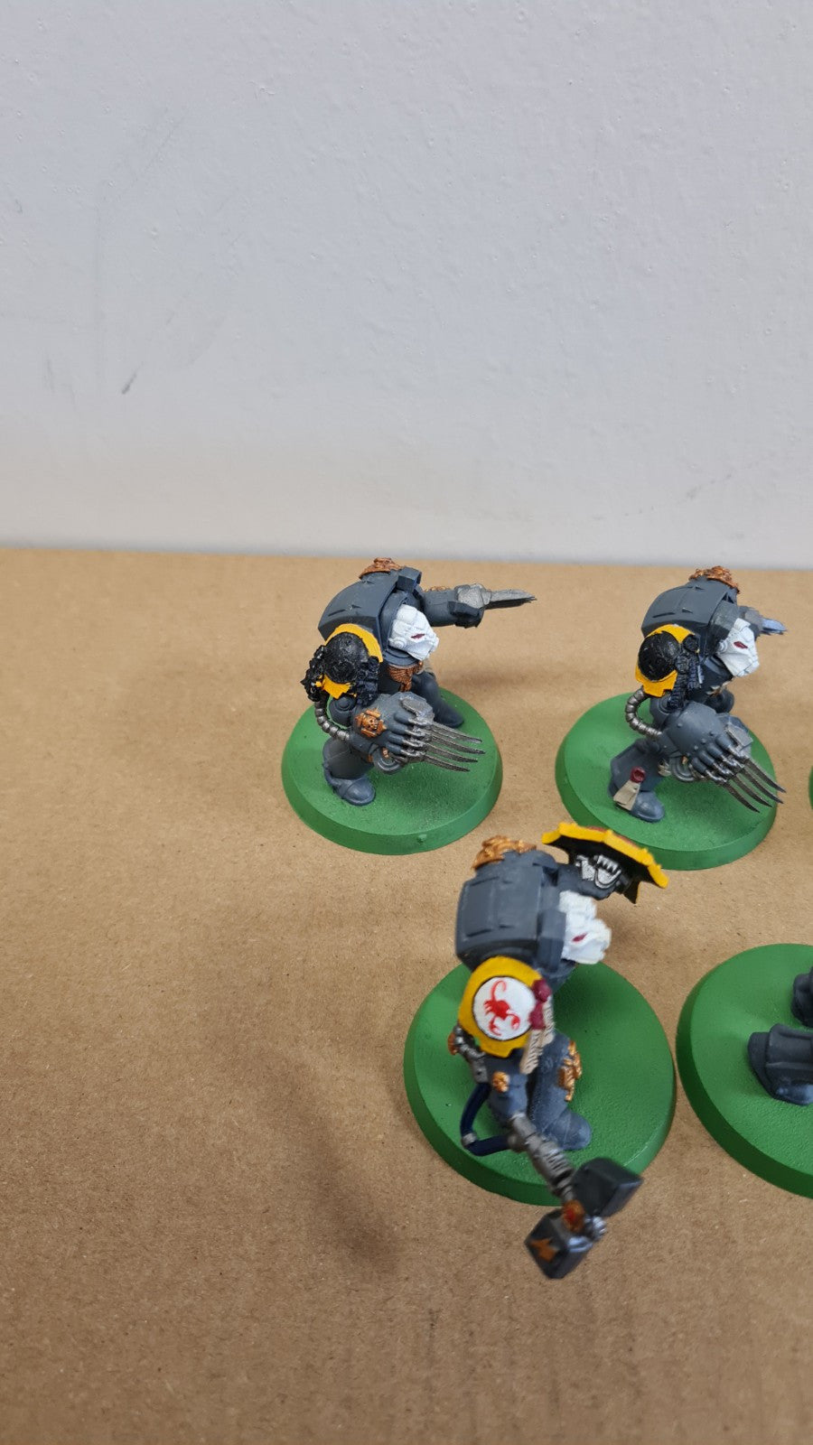 Warhammer 40k Space Marine Terminators With Red Scorpion Shoulder Pads