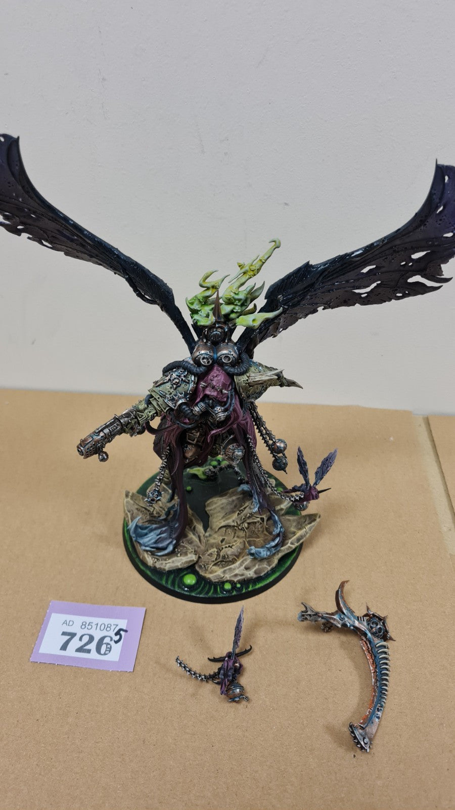 Warhammer 40k Death Guard Mortarion Primarch Of Nurgle Well Painted