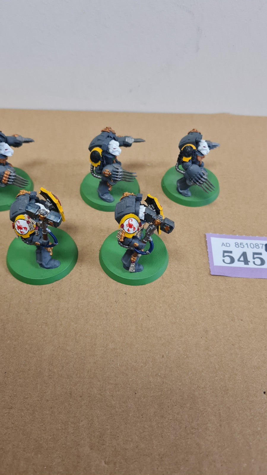 Warhammer 40k Space Marine Terminators With Red Scorpion Shoulder Pads