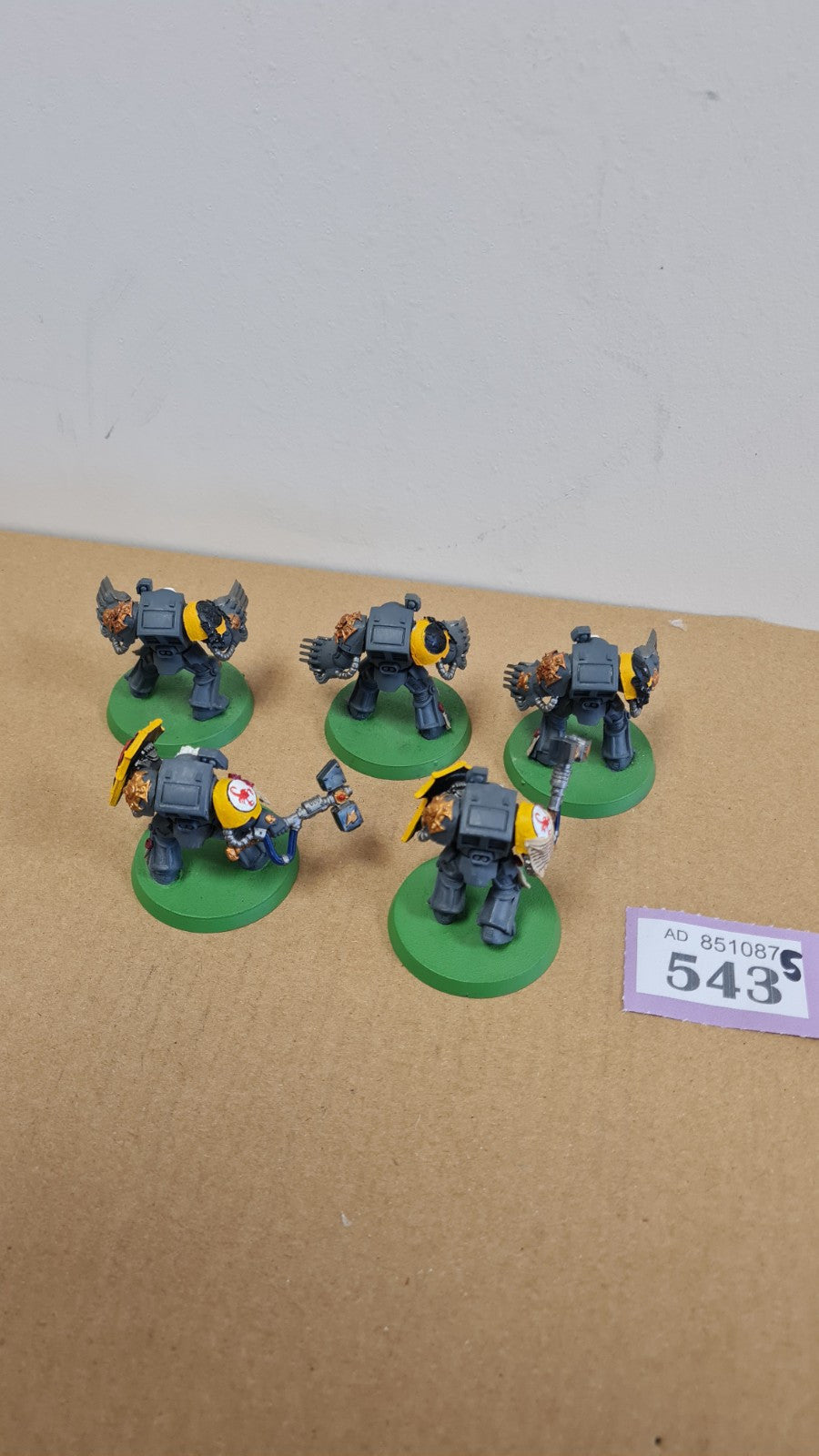 Warhammer 40k Space Marine Terminators With Red Scorpion Shoulder Pads