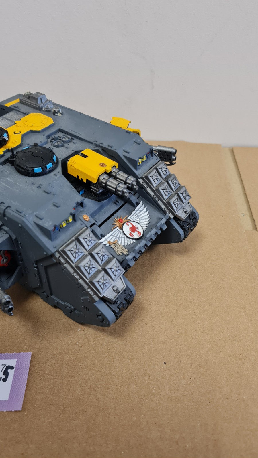 Warhammer 40k Space Marine Land Raider Redeemer With Red Scorpion Doors