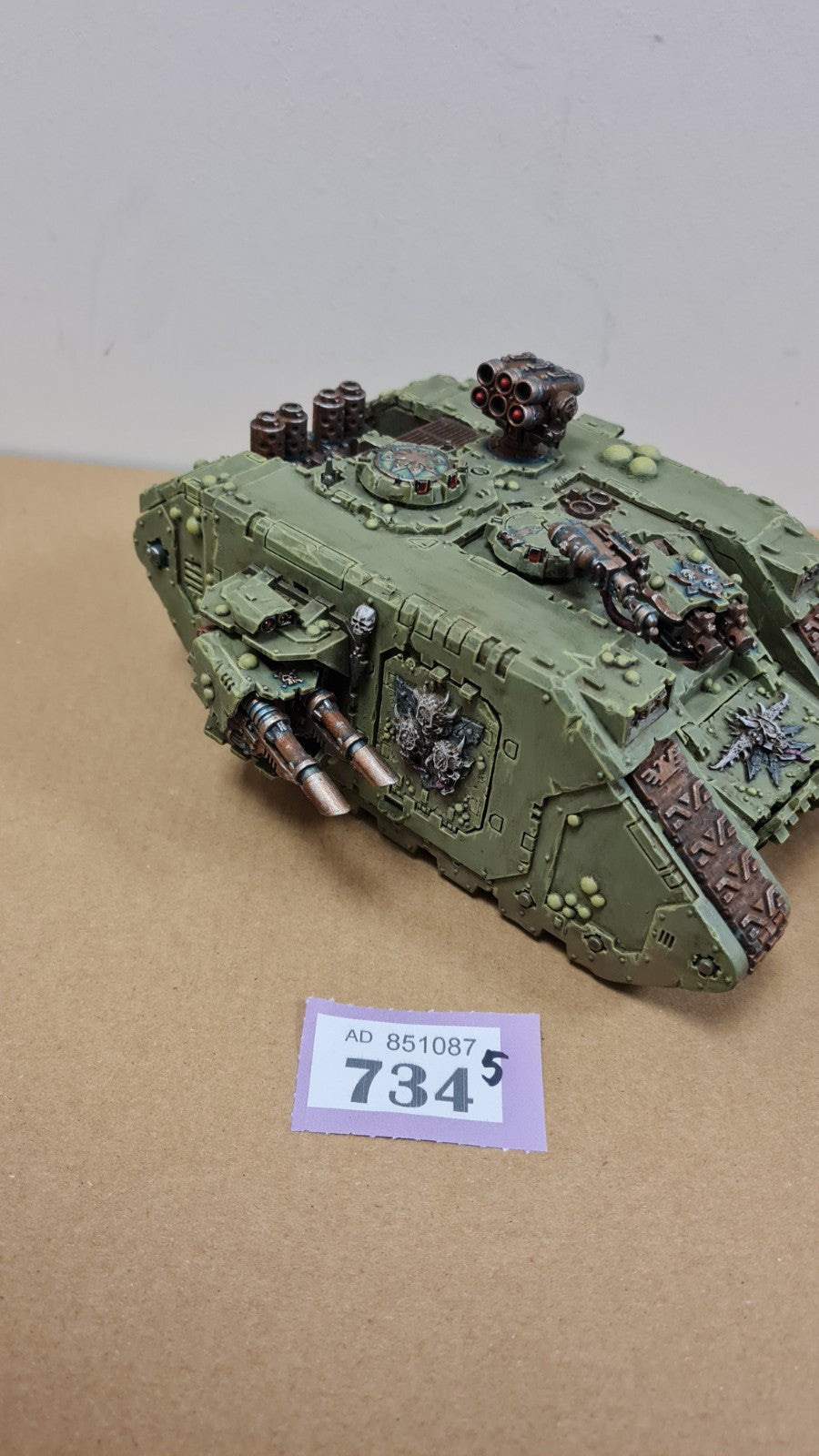 Warhammer 40k Death Guard Land Raider With Forgeworld Doors Well Painted